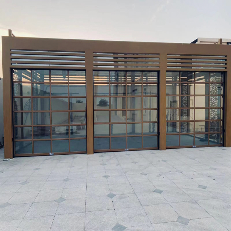 LD-GS07 Custom Aluminum Glass Garage Door