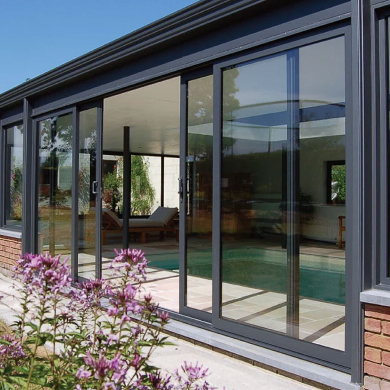 Patio Stacking Doors Exterior Double Glazed Sliding Doors